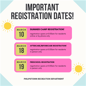 Important Registration Dates