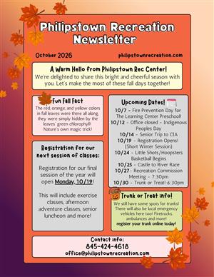 October 2026 Newsletter!